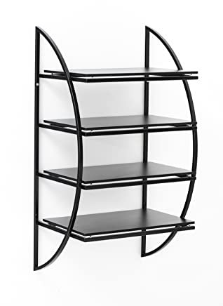 Pro-Ject Wallmount It Rack 5/4, Elegantes Rack System mit 4 Ebenen für Hi-Fi Geräte und Plattenspieler (Black)