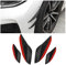 CGEAMDY 4 Pezzi Splitter per Spoiler Anteriore, Spoiler per Paraurti Anteriore Auto, Paraurti Anteriore Paraurti Auto Canards Splitter Pins, Alette Spoiler Pinne Universali per Auto(nero Carbonio)
