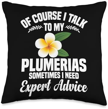 Plumerias Flower Seeds for Planting Gardening Plumerias Throw Pillow