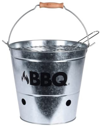 Barbacoa cubo zinc 26,5 x 25 cm BBQ