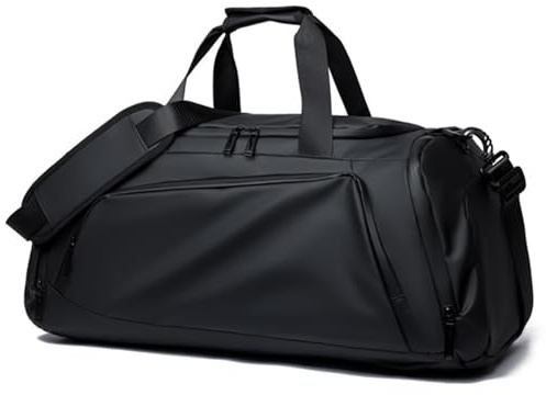 Borsone Palestra Uomo Donna, 40L Borsone Palestra Borsa Sportiva con Scomparto Umido e Scomparto per Scarpe, Borsone da Viaggio Borsa da Weekend per Nuoto, Yoga, Escursionismo, Campeggio