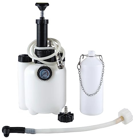 Queiting 3L Bremsenentlüftungsgerät mit 1L Bremsenentlüfterflasche und E20 Bremsflüssigkeitswechselgerät für die Meisten EuropäIschen Automodellen