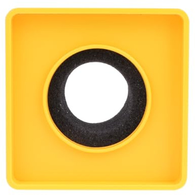 Abaodam Microphone Flag Interview Logo and Stand for ABS Professional Yellow, Easy to Carry Station Suitable for Reporters Interviewers