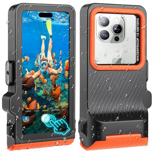 ZLiME Custodia impermeabile da 7,0 pollici subacquea impermeabile per cellulare impermeabile nuoto per iPhone 16e 16 16 Pro 15 15 Pro 14 Pro Samsung S25 S24 S23
