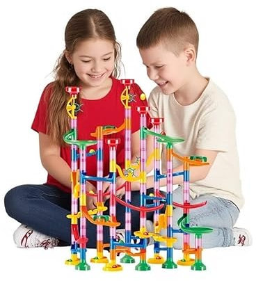 Marble Run For Kids, 133 Piece Construction Set - STEM Learning Toy for Kids - Marble Run Toy Gift For Boys and Girls