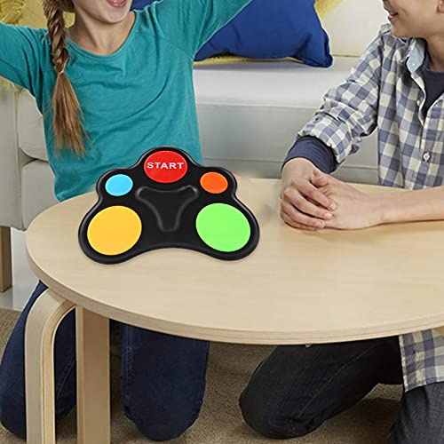 Pssopp Minnesleksak för Barn, Pedagogiskt Brain Teaser-spel i Plast, Interaktivt Minnesträningsspel för Musik och Ljus för Barn i åldern 3 Till 8 år (Utomjordisk enhands minnesträningsspelkonsol)