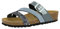 Lico NATURAL GLITTER Damen Pantoletten, Anthrazit, 42 EU
