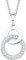 s.Oliver Kette mit Kreis Anhänger für Damen, Zirkonia und 925 Sterling Silber, Rhodiniert