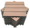 Mocosy 11pcs 1m² WPC Interlocking Decking tiles Garden, Terrace, Balcony, Lawn Wood Plastic Composite Deck floor tiles(Red Brown)