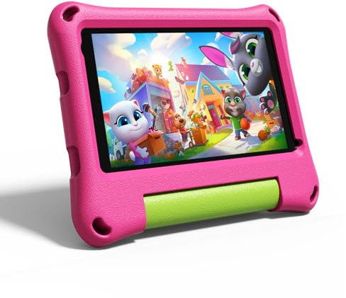 VASOUN Tablet for Kids 3-7 Android 13 Kids Tablet 7 inch for Toddler, Parental Control, Free Kids APP Pre-Installed 32GB GMS Certified WiFi Dual Camera with Eye Protection, Pink