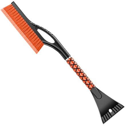 Rascador de hielo para coche - Rascador de hielo para coche, cepillo de limpieza descongelante parabrisas, cepillo de nieve para coche, descongelador parabrisas, raspador de hielo extensible, mango