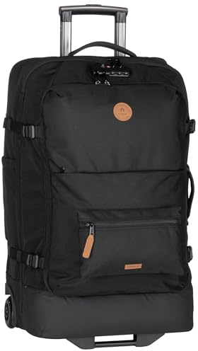 CABAIA Sac à Dos Soft Suitcase 2 Wheels Essentials Trolley 75L Berlin Noir 70cm