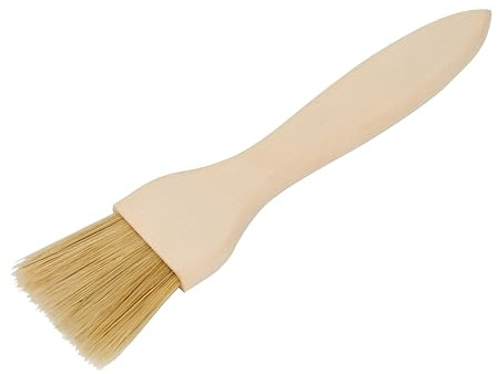 Wooden World – Wooden Kitchen Brush with Natural Bristles, Eco-Friendly Baking and Cold Cooking Pastry Brush, Plastic-Free - 5cm Wide