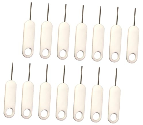 WEKADRIN Set da 20 Pezzi Espulsori Sim in Metallo, Perno di Espulsione Vassoio Scheda Sim, Accessorio Smartphone, Pratica Rimozione Sicura, Facile da Trasportare per Uso Quotidiano