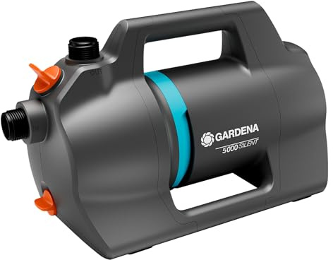 Gardena Pompa da Giardino 5000 Silent Pompe: 26% di portata in più a parità di consumo energetico rispetto al modello precedente*, Tecnologia silenziosa (9080-20 9080-62 9080-61 9080-52)