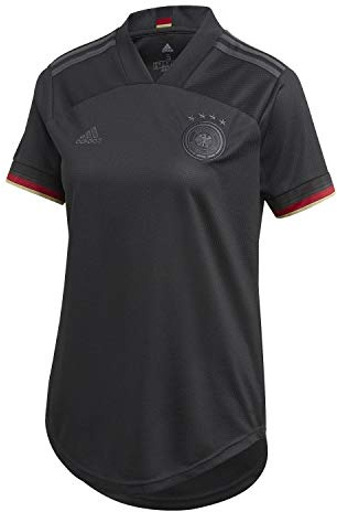 adidas Damen Dfb A Jsy W T shirt, Schwarz, S EU