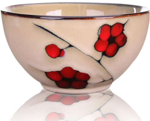 Goodwei Cuenco Ceremonial de té Matcha (Plum, sin Soporte Batidor)