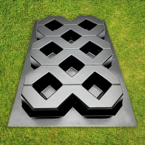 BETONEX Concrete Molds Paver Mold Grass Block Pavers Mold ABS 2mm Eco Parking - Plastic Mold for Concrete Paving Slabs Cement Mold