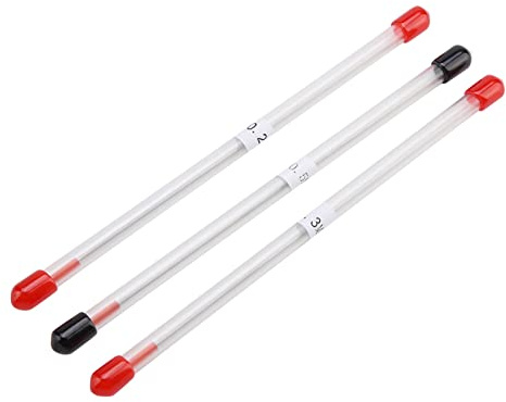 0.2mm 0.3mm 0.5mm Airbrush Needles Set, Hard Stainless Steel Tips, Fit Almost All Airbrush Models, Replacement Needles with Storage Container for Artists
