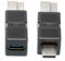 xiwai Lot de 2 adaptateurs USB 3.0 Type-B mâle vers USB 3.0 USB-C mâle femelle pour imprimante, extension de données, convertisseur, prise 5 Gbit/s pour disque SSD, appareil photo, noir