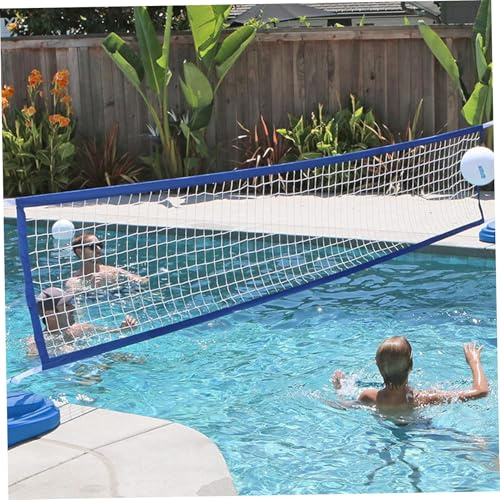 Pool Volleyball Net, 15×3ft Adjustable Beach Volleyball Net with Portable Bag, Heavy Duty Pool Games for Garden, Water Games, Outdoor, Outdoor