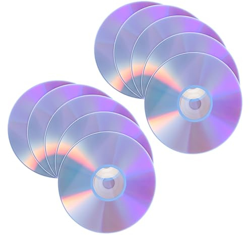 Kisangel 10 Discos CD-R En Blanco Grabables Una Sola Vez Discos De Respaldo CD Grabables Discos De Grabación De Video DVD-R CD