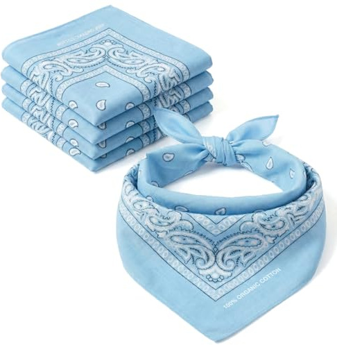 Keystone Peak KP Bandana – 100 % bomull och naturliga fibrer – för män och kvinnor – mjuk, hållbar och maskintvättbar
