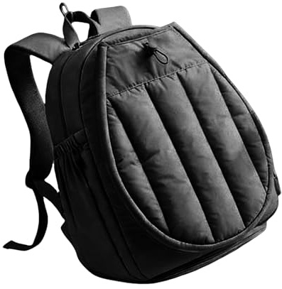 Tennisryggsäck för kvinnor – stor organisatör 32 x 23,1 x 45,5 cm, quiltad polyesterstruktur, ventilerad rackethållare med skofack | Sportväska för gym träning, Fitnes