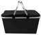 Einkaufskorb mit Aluminiumrahmen 24x28x48 cm / 25 Liter Shopper in Schwarz