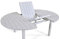 talfa Aluminium Esstisch in Weiß Esstisch ausziehbar 145/197 cm, rund Gartenmöbel