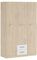 Mattfy - Armario de Tres Puertas con Altillo y Dos cajones Modelo Noah para Dormitorios de Matrimonio e Infantiles, Color Puccini - Andersen, Medidas: 130 cm (Ancho) x 207,6 cm (Alto) x 50 cm (Fondo)