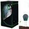 Mucola Growzelt 80x80x180 cm Set mit 3-in-1 Messgerät Zuchtzelt für Hydrokulturen zur Pflanzenzucht | licht- und wasserdicht | Indoor Grow Tent mit reflektierender Innenfolie Zimmergewächshaus