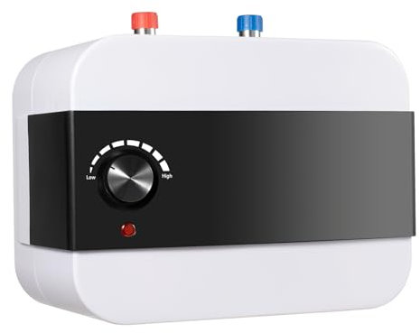 Chauffe-eau électrique instantané 6 l, 1500 W et chauffage rapide, contrôle de la température 30 à 65 °C, protection IPX4, pour cuisine/salle de bain