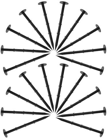 iplusmile Estacas para Tiendas de Campaña Resistentes de 20 CM 20 Unidades de Plástico PP para Campamento al Aire Libre y Jardín Clavos Ligeros y Duraderos para Fijar Toldos y Césped