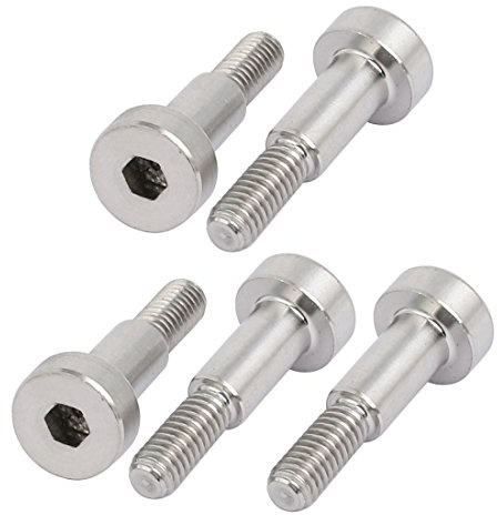 Sourcing-Map Schulterbolzen 5 mm Ø 10 mm lang Schulter Gewinde M4