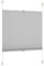 Rapid Teck® Klemm Thermo Plissee 55cm x 130cm GRAU Blickdicht Faltrollo Jalousie Rollo ohne Bohren Klemmrollo Fertigplissee