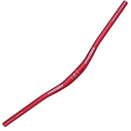 UPANBIKE φ31,8 mm MTB mountainbike cykel extra långt styre 780 mm stigningsstång (780 mm, röd)