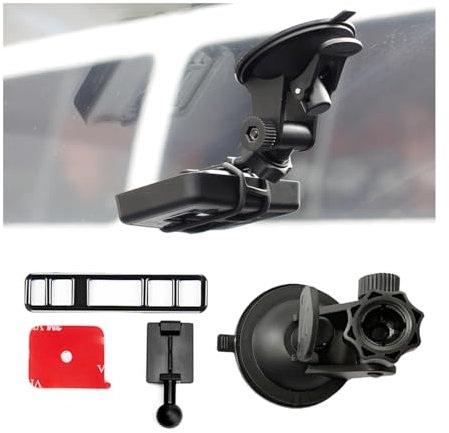 JNNJ Soporte Coche con Montaje de Succión, Fácil de Usar, para Dash CAM y Cámaras de Acción