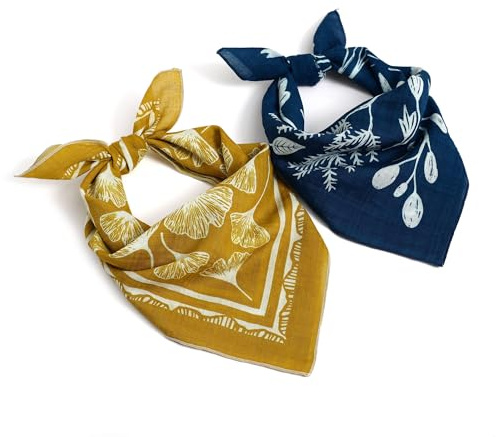 STARWHISPER Multicolored 22''x22'' Cotton Bandana for Women and Men Multi-purpose Headband Hair Scarf Protective Coverage (D2)