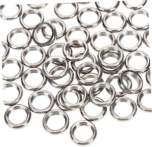 HOMSFOU 50stücke Lampenhalterring Licht Kragen Ring Stahl Ersatz Lampenschirmkragenringe Lampenschirmring Mit Gewinde Ersatz Lampenfassungsringe Lichtteil