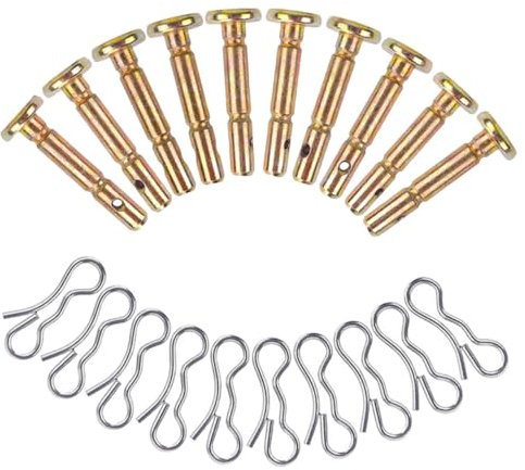 ibasenice 1 Juego De Pasadores De Corte para Quitanieves Cortadora De Nieve Cortadora De Nieve Barredora Pasador De Corte De Repuesto para Cortadora De Nieve Chaveta De Metal para