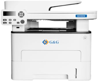 G&G M4100DW Imprimante laser, scanner, photocopieur, imprimante multifonction laser, Wi-Fi noir et blanc, imprimante laser recto-verso, 33-35 ppm