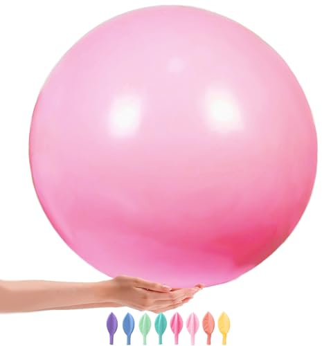 LUKIUP 8 Pezzi Palloncini Macaron Rosa, Palloncino Macaron XXL, Palloncini da 36 Pollici, 90 CM Pallone Grande, Palloncinio Giganti per Matrimoni, Compleanni, Natale