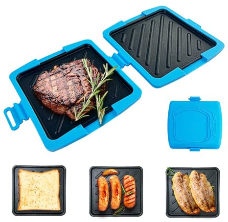 Tostadora De Sándwich - Superficie Antiadherente Y Resistente Al Calor,Grill para Sándwiches Microondas Tostador de Queso - Para Preparar Alimentos Y Reuniones En El Hogar Desayunos Tostados