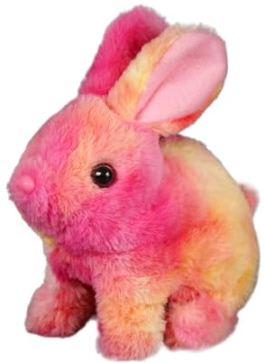 Hopping Bunny - Simulated Rabbit Doll Toy | Bouncing Bunny with Natural Movements, Jumping, Twitching Nose, Wiggling Ears for Kids, Interactive Robotic Animal for Play, Learning, Fun