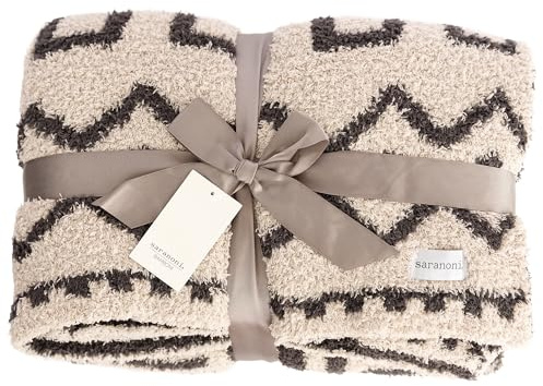 SARANONI Bamboo Receiving Blankets for Babies | Ultra-Soft Lush and Boutique Quality Baby Blanket | Mudcloth - 30 x 40
