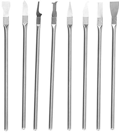 Reparatur Öffnungswerkzeug Kit, Telefon Öffnungswerkzeug Reparatursatz, Metallspudger Satz für Telefonreparatur(8 in 1 Single End)