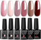 Allenbelle UV Nagellack Set 6 Farben,Gel Nagellack Geschenkset,Shellac Set Uv Gel Nail Art,Soak Off UV LED Gel Nagellack