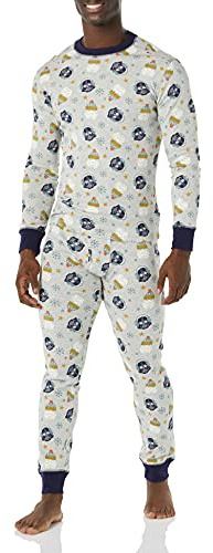 Amazon Essentials Disney | Marvel | Star Wars Herren Eng anliegende Schlafanzug-Sets, Star Wars Winter - Mens Snug-fit, XXL