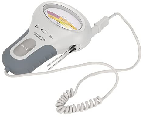 Zunate Tester per Piscina con Misuratore di PH del Cloro 2 in 1, Misuratore per Test dell'Acqua con Grande Schermo, Tester Portatile Portatile per la qualità dell'Acqua per Piscine Termali